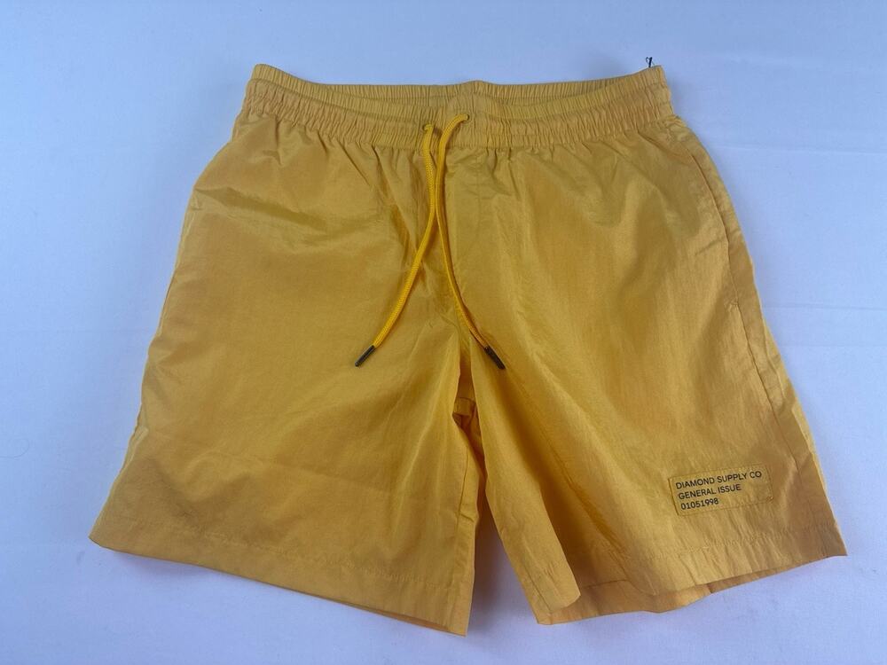 Diamond Supply Co Yellow Swim Shorts Men’s Large